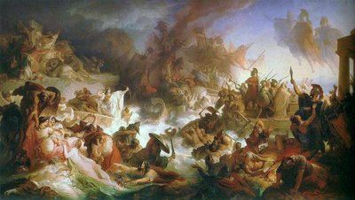 The Battle of Salamis by Wilhelm von Kaulbach